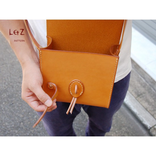 Leather Envelope Crossbody Bag PDF Pattern/leather Purse 