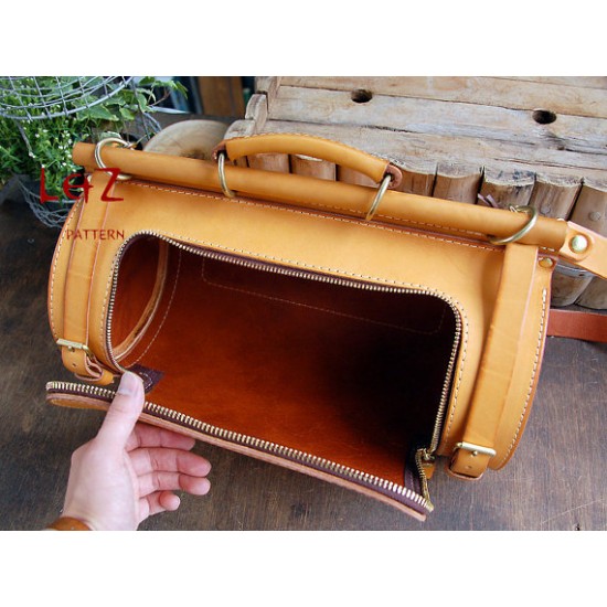 bag sewing patterns handbag patterns PDF instant download BXK-23 LZpattern design hand made leather bag handmade bag leather bag pattern 