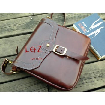 leatherwork pattern download messenger bag patterns PDF BXK-27 leather tooling leather template