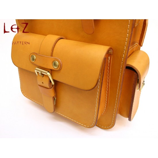 Bag sewing patterns shoulder bag patterns PDF BXK-29 LZpattern design hand stitched leather patterns leather art leather bag patterns
