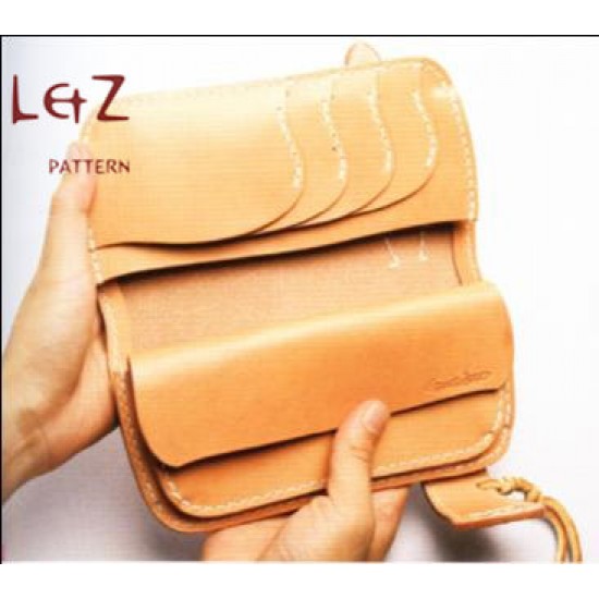 bag sewing patterns long wallet patterns PDF CCD-04 LZpattern design leather patterns leather craft leather work patterns leather patterns