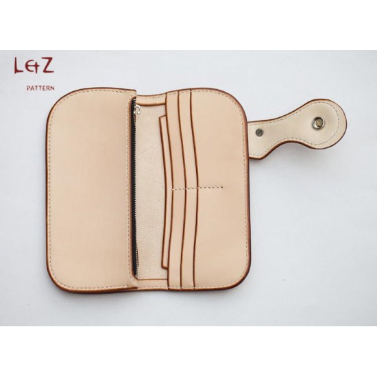 bag patterns long wallet patterns PDF CCD-07 LZpattern design leather art leather craft patterns leathercraft patterns hand stitched pattern