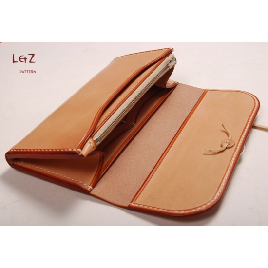 bag stitch patterns long wallet patterns PDF CCD-13 LZpattern design hand stitched leather leathercraft tools leather patterns