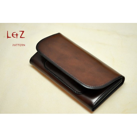 PDF patterns Long wallet long billfold CCD-15 LZpattern design leathercraft patterns leather patterns bag patterns paper template