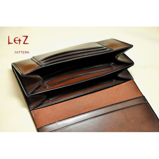 PDF patterns Long wallet long billfold CCD-15 LZpattern design leathercraft patterns leather patterns bag patterns paper template