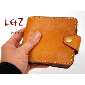bag sewing patterns short wallet patterns PDF CDD-23 LZpattern design leather craft leather working leather working patterns bag sewing