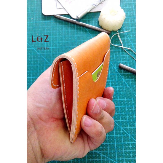 With instruction-change purse patterns PDF CLD-01 LZpattern design leather art leather craft patterns card case pattern hand stitched key holder change purse
