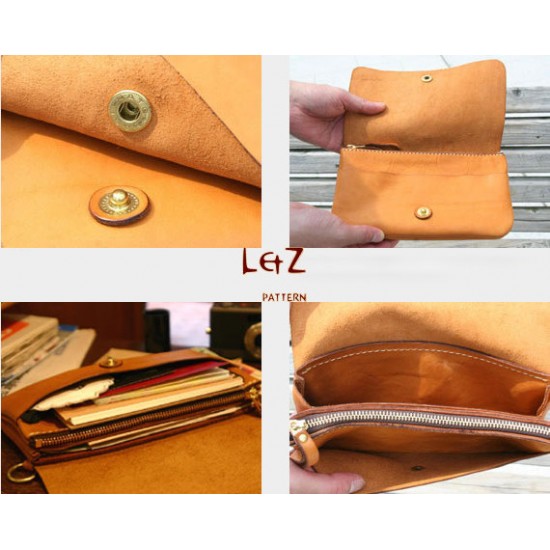 sewing patterns Clutch patterns CSL-03 LZpattern design leather patterns leather craft leather work patterns leather patterns leather bag