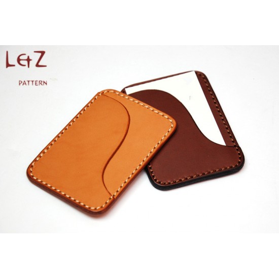 PDF sewing patterns card case instant download QQW-03 LZpattern design leather working tool leather working patterns leathercraft tools