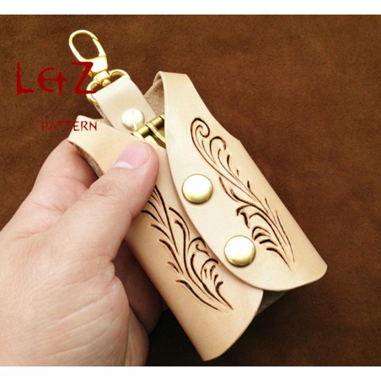 Sewing patterns key purse key case key holder patterns leather bag patterns PDF instant download QQW-52 LZpattern design