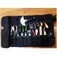 Everything in it. leather tool bag, scroll bag, put all your tools in it, tool case, tool box